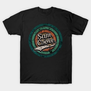 Sam Cooke // Retro Circle Crack Vintage T-Shirt